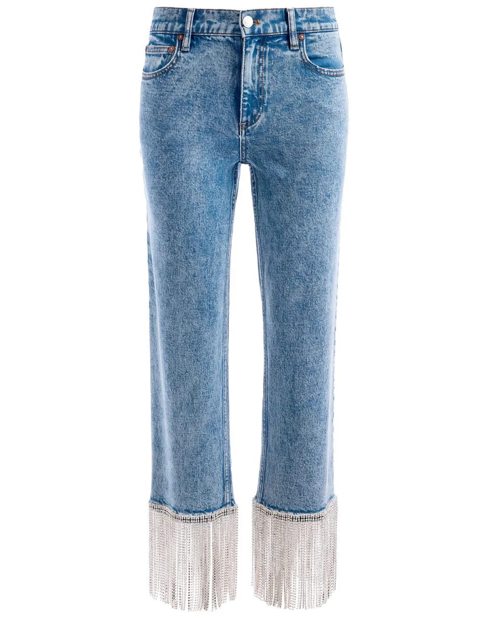 Amazing High Rise Embellished Boyfriend Jean in Lightning Blue