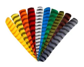 Barred arrow fletching feathers full length RW