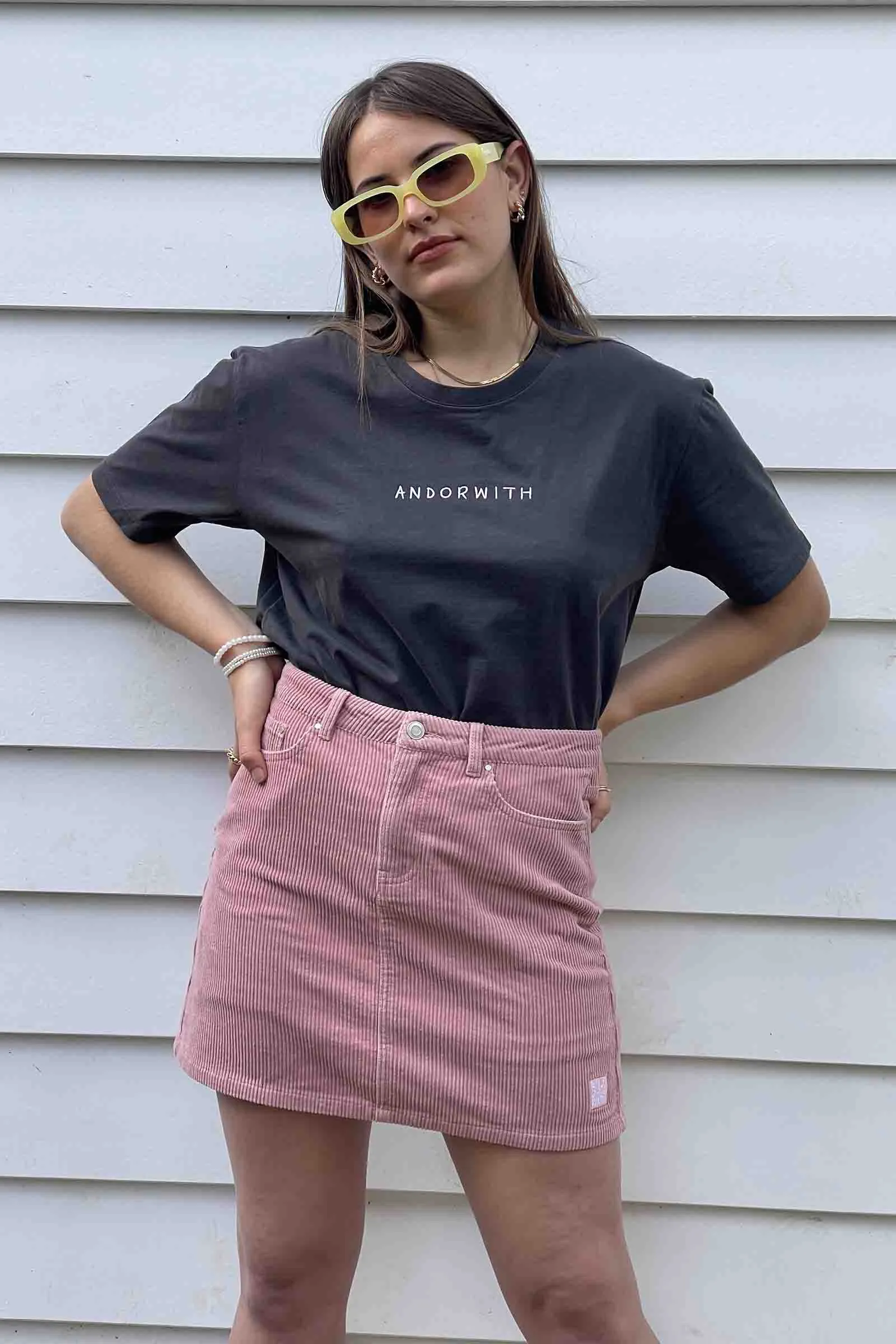 Beach Bum Corduroy Skirt Musk