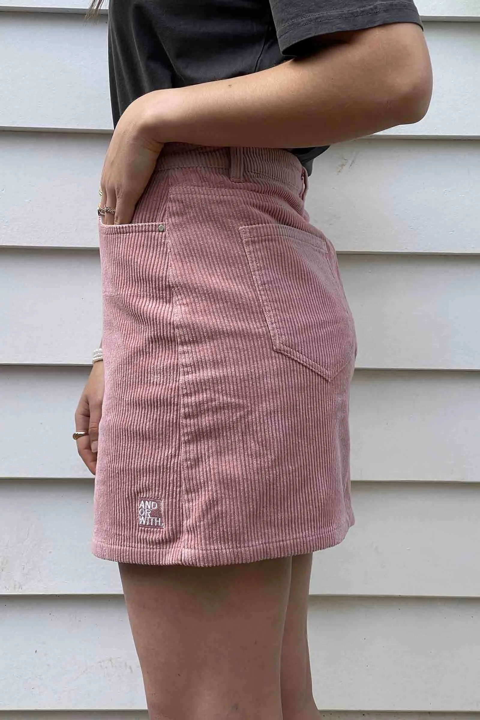 Beach Bum Corduroy Skirt Musk