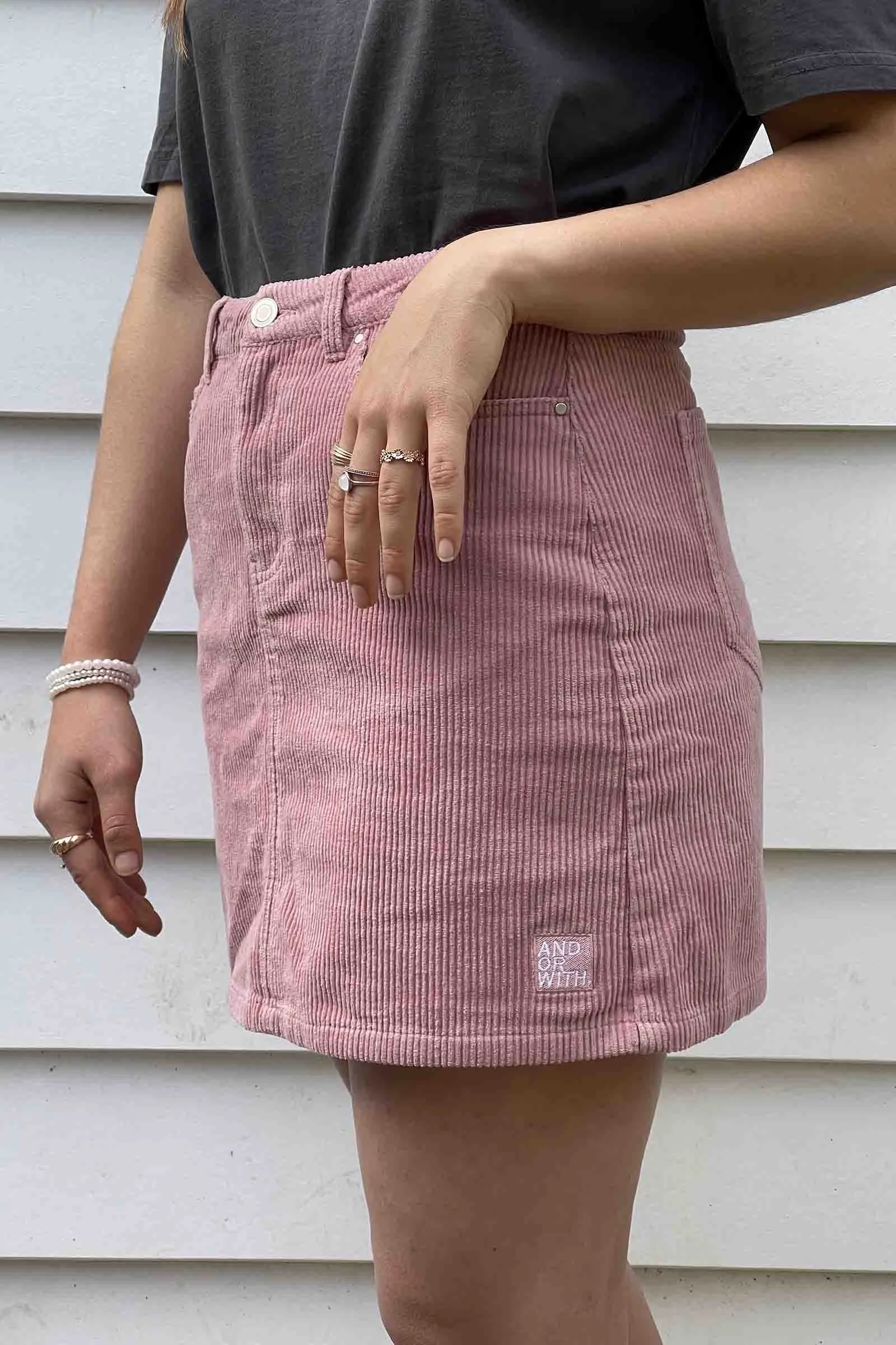 Beach Bum Corduroy Skirt Musk