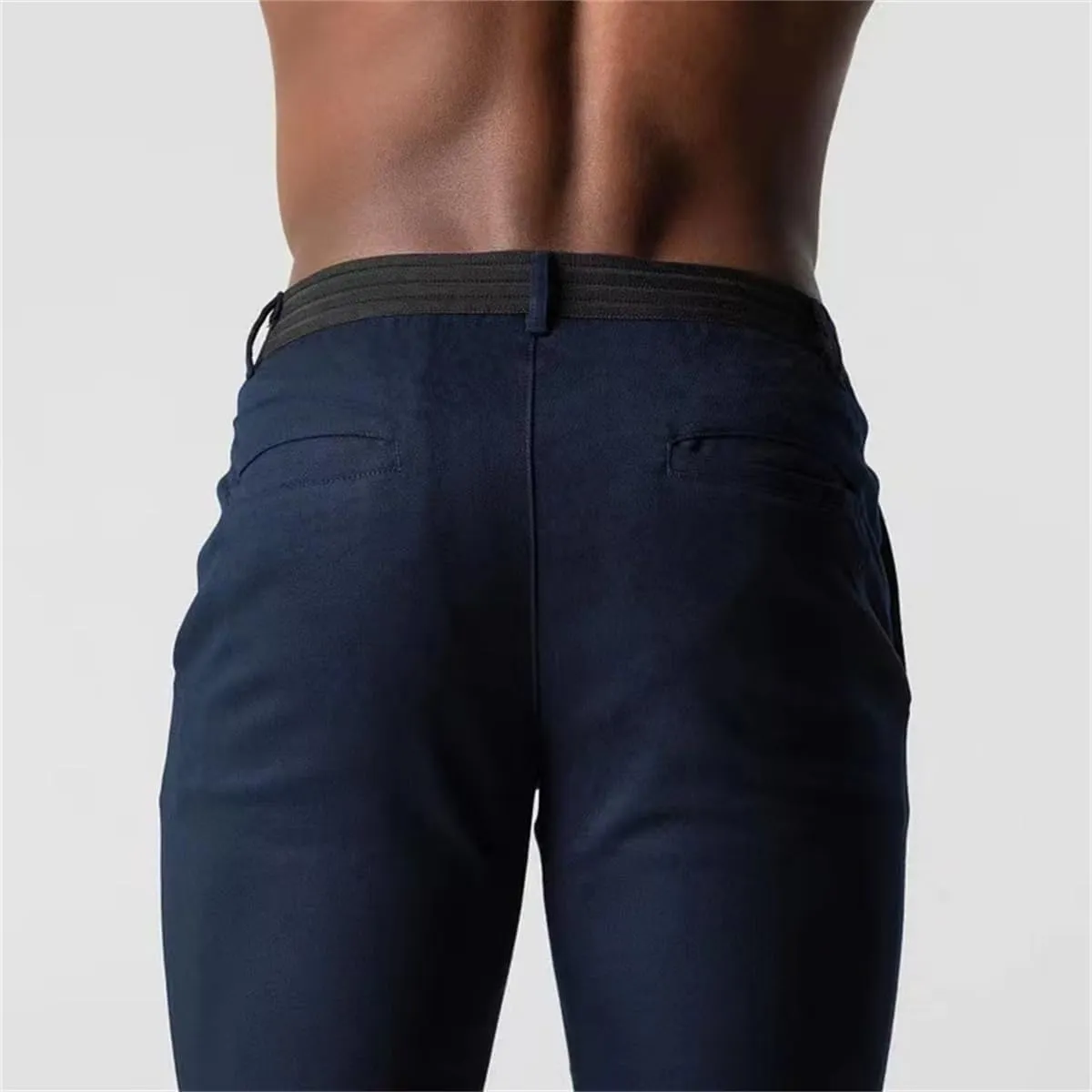 Bizgent Active Chinos, Chinos Pants Men Slim Fit Active Khaki Pants Mens, Elasticity Slim Fit Chinos Pants for Men