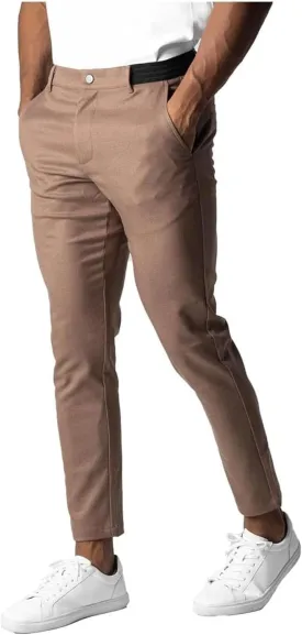 Bizgent Active Chinos, Chinos Pants Men Slim Fit Active Khaki Pants Mens, Elasticity Slim Fit Chinos Pants for Men