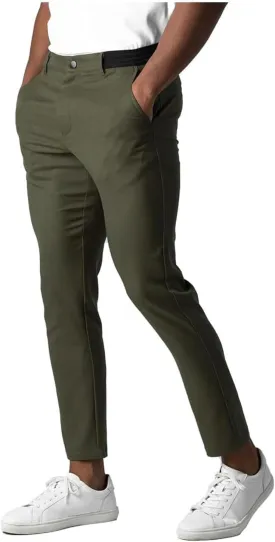 Bizgent Active Chinos, Chinos Pants Men Slim Fit Active Khaki Pants Mens, Elasticity Slim Fit Chinos Pants for Men