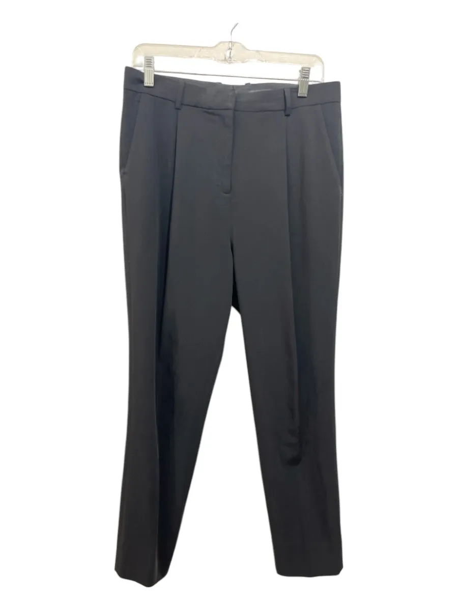 COS Size 6 Black Polyester High Rise Cropped Straight Pants