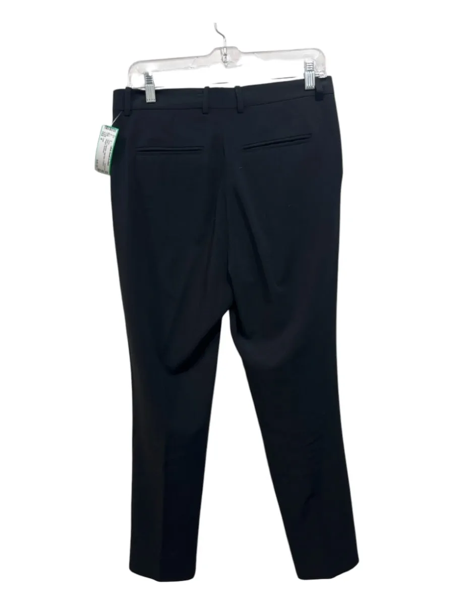 COS Size 6 Black Polyester High Rise Cropped Straight Pants
