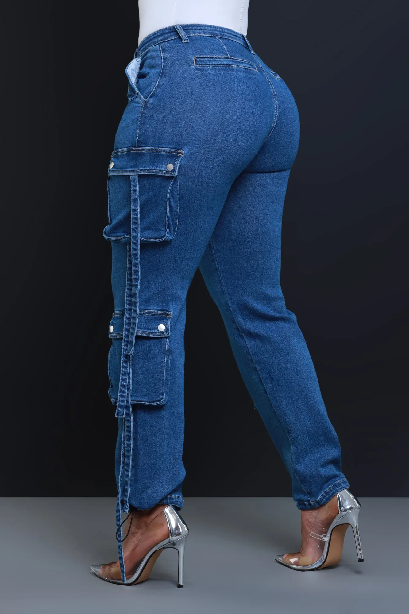 Could Be Denim Cargo Pants - Dark Wash