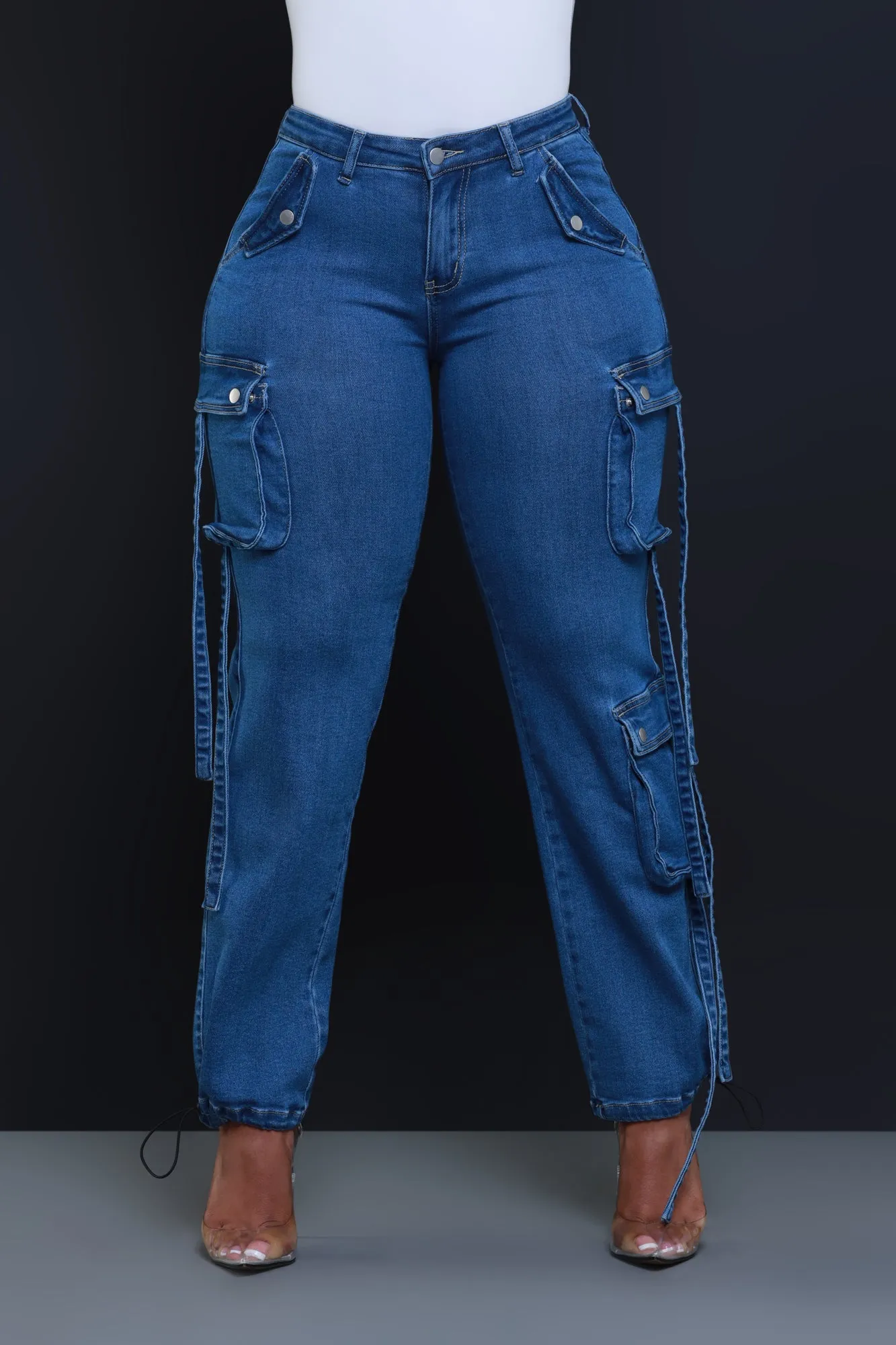 Could Be Denim Cargo Pants - Dark Wash