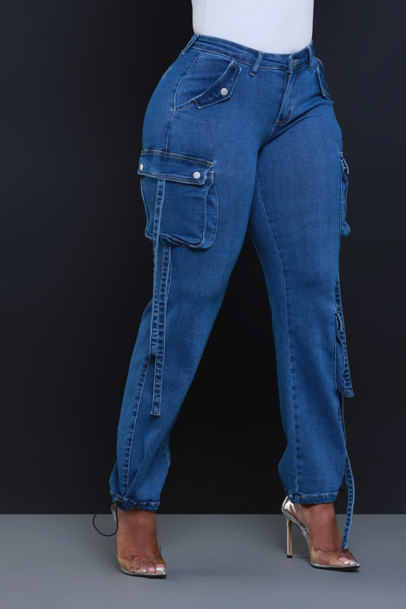 Could Be Denim Cargo Pants - Dark Wash