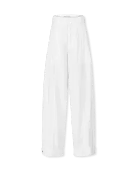 Double Pleated Cotton Pants