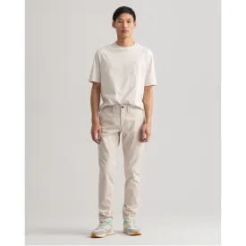 GANT Hallden Slim Fit 100% Organic Cotton Twill Chinos 1500038 - Putty
