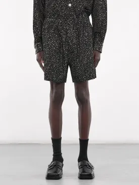 Glitter Shorts (MRF24BT066-BLACK-SILVER)