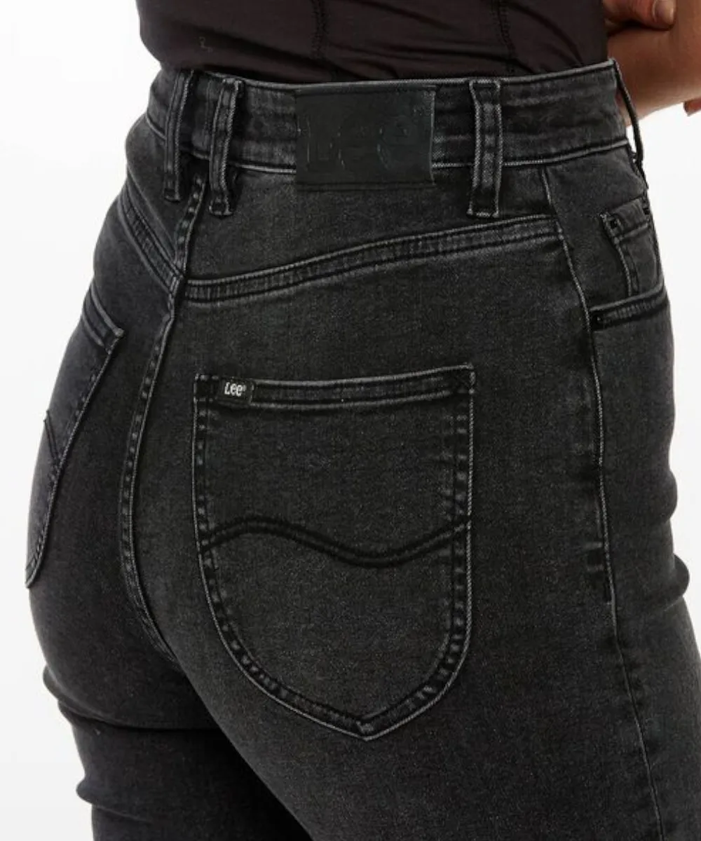 Lee Hourglass High Licks Crop Skinny Jean (Regal Black)