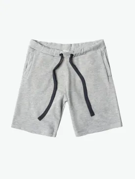 Loopback Cotton Jersey Relaxed Shorts Grey