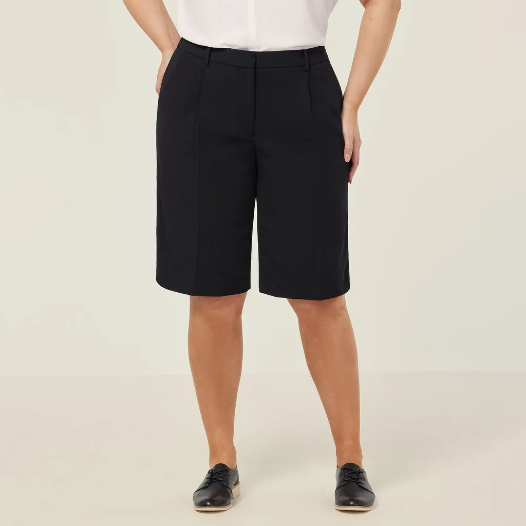 NNT Uniforms Crepe Stretch Waist, Relaxed Knee Length Short (CAT3YE)