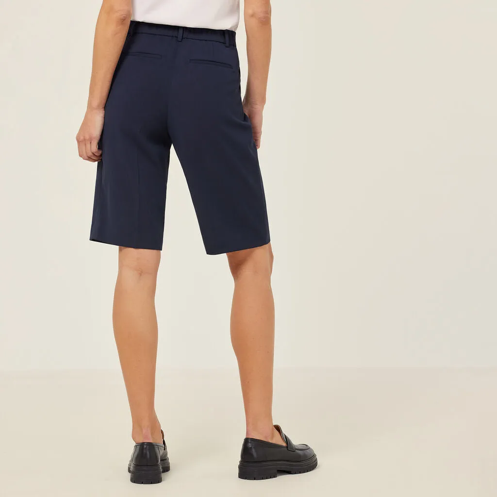 NNT Uniforms Crepe Stretch Waist, Relaxed Knee Length Short (CAT3YE)
