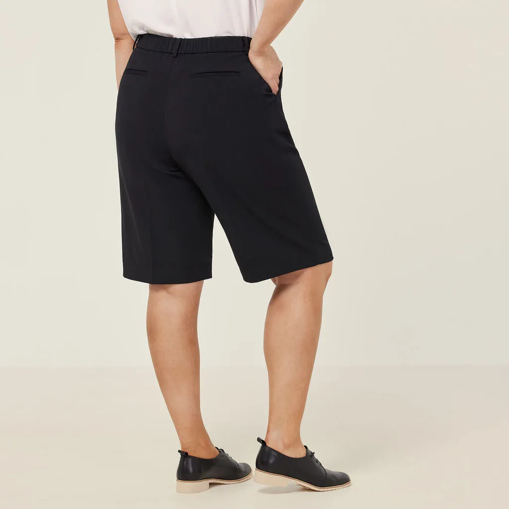NNT Uniforms Crepe Stretch Waist, Relaxed Knee Length Short (CAT3YE)