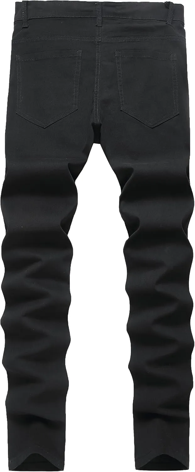 Plaid Pants for Men, Mens Skinny Stretch Slim fit Chinos Golf Business Dress Casual Pants