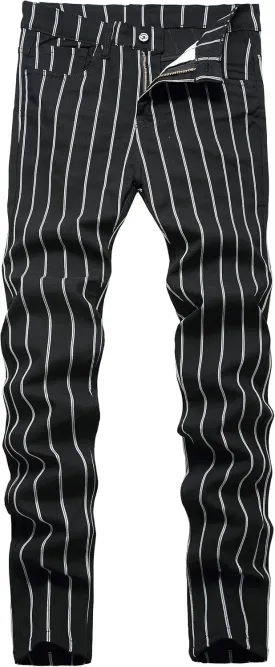 Plaid Pants for Men, Mens Skinny Stretch Slim fit Chinos Golf Business Dress Casual Pants