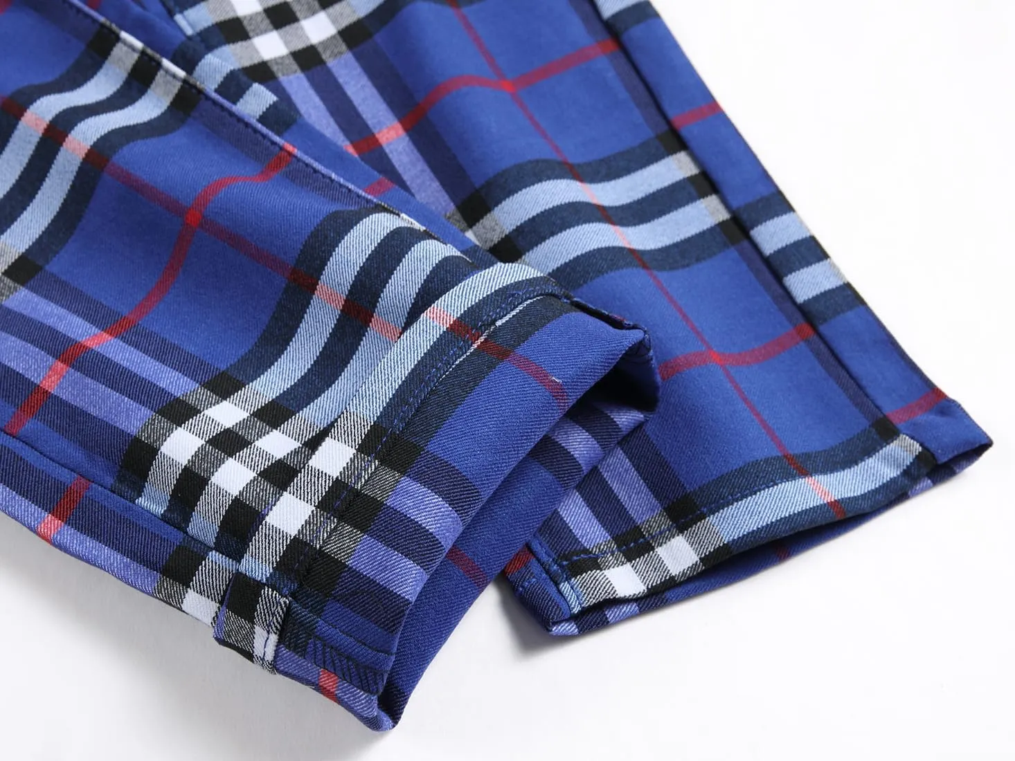 Plaid Pants for Men, Mens Skinny Stretch Slim fit Chinos Golf Business Dress Casual Pants