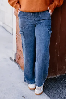 Rhoda Pants | Dark Denim Wash