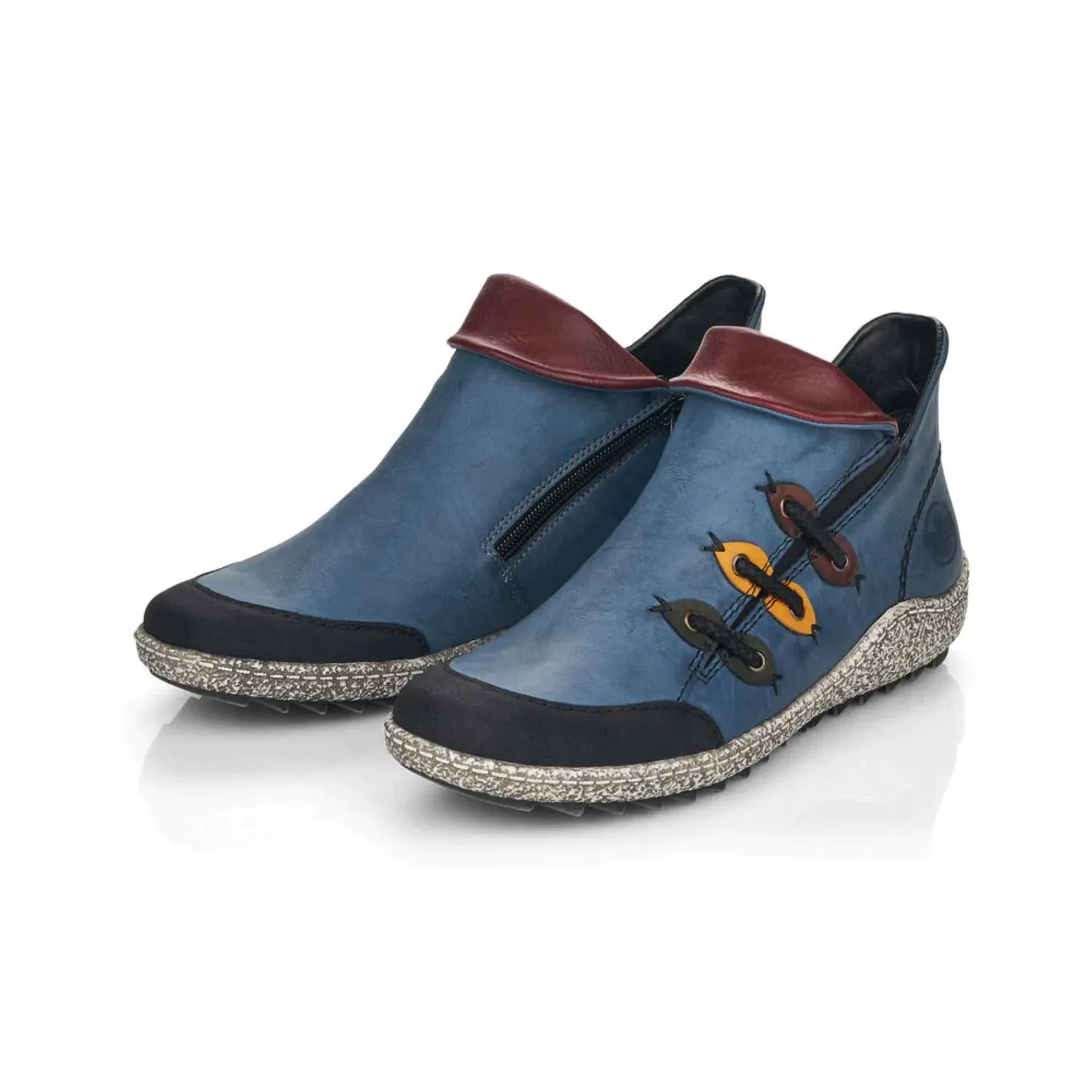 RIEKER EURO CITY SLIP ON HIGH TOP MULTI