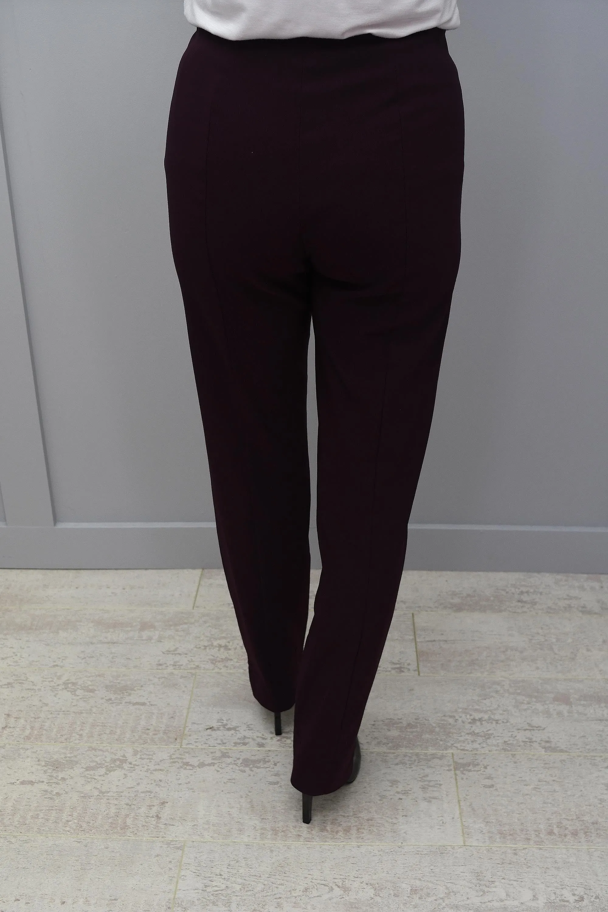 Robell Marie Full Length Trousers Maroon - 51412 5499 560