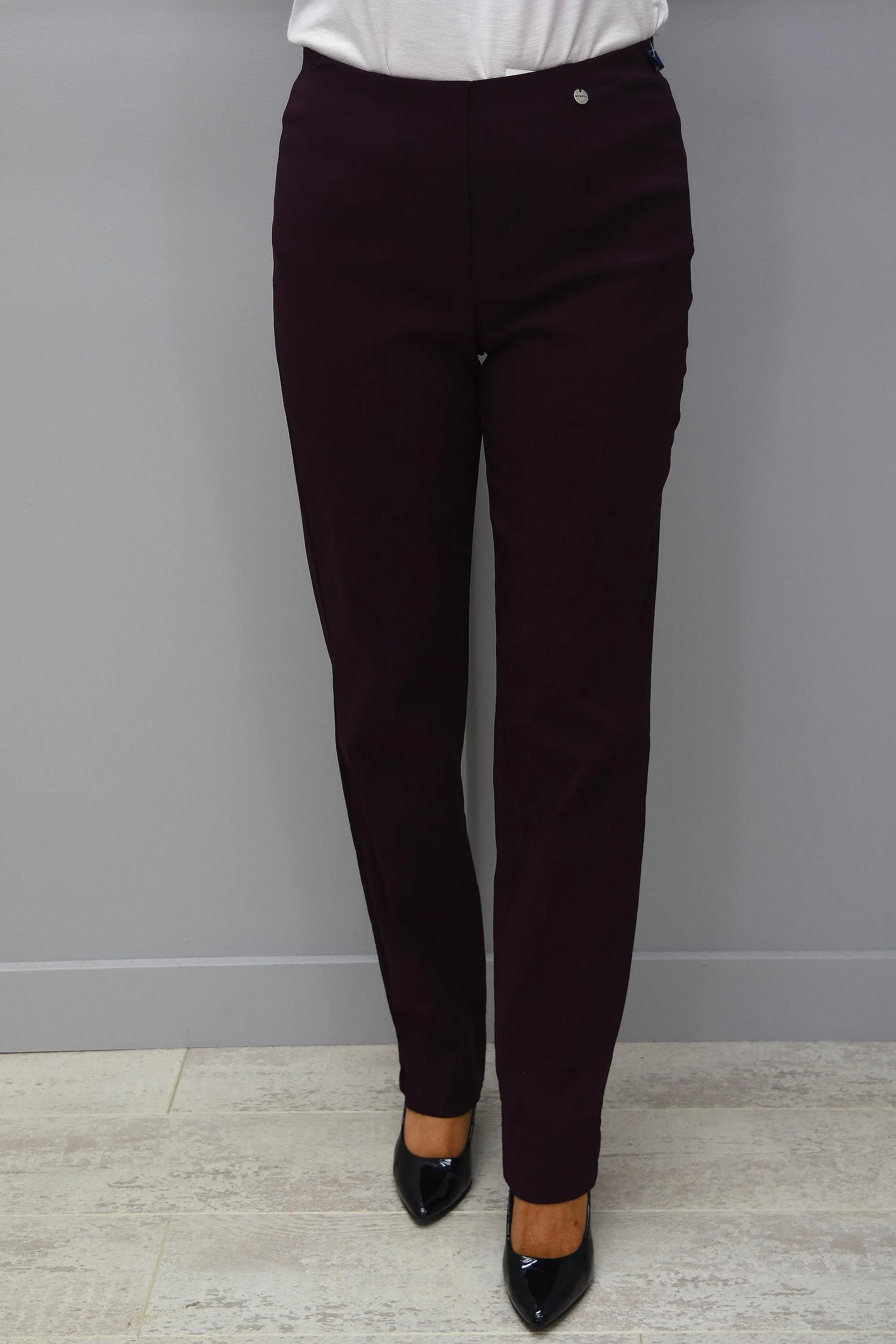 Robell Marie Full Length Trousers Maroon - 51412 5499 560