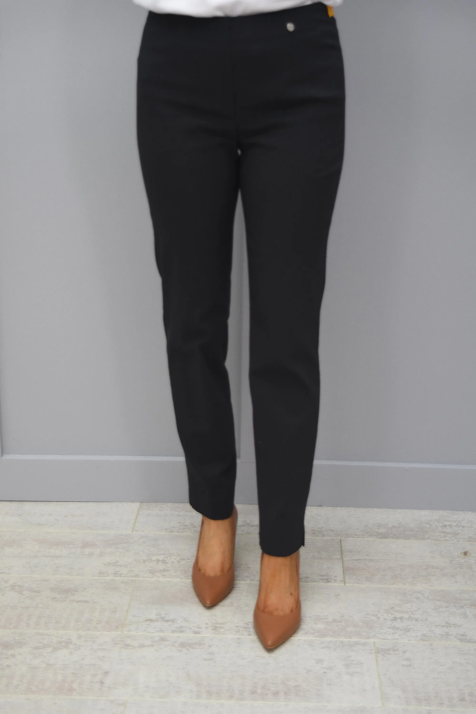 Robell Marie Grey Petite 29" Trousers - 51412 5499 97K