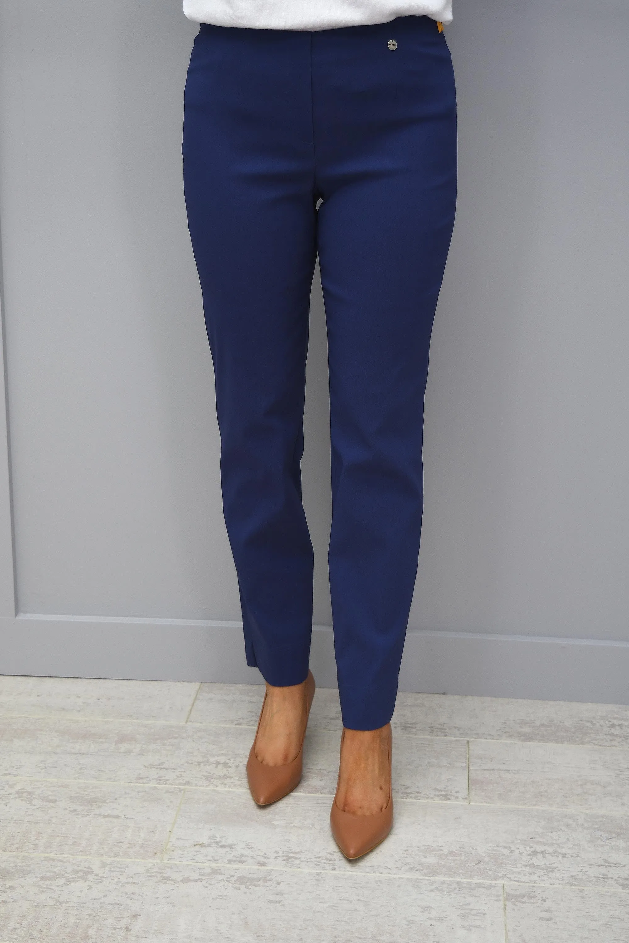 Robell Marie Trousers Air Force Blue Petite 29" - 51412 5499 68K