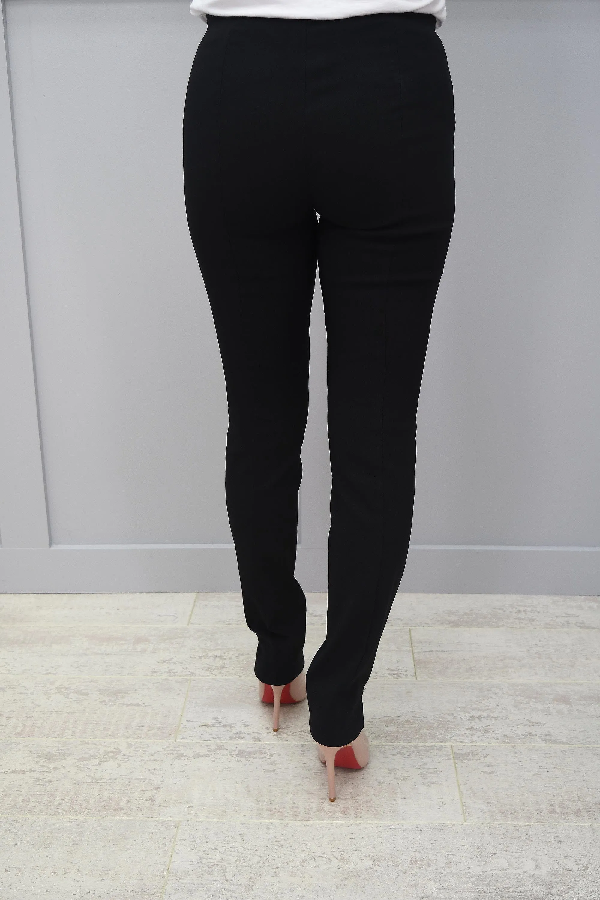 Robell Rose Black Full Length Trousers Super Slim Fit - 51673 5499 90