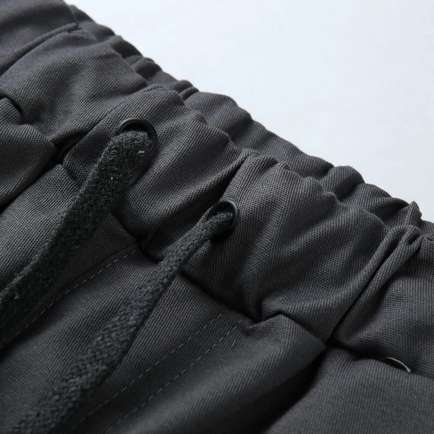 Slim Fit Work Jogger Pants for Men Stretch Twill Cotton Cargo Joggers Sweatpants Elastic Waist Cargo Hiking Pants