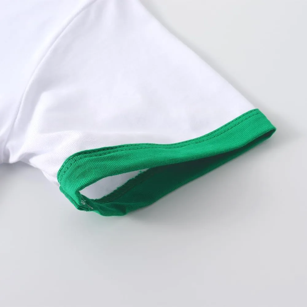 Spring&Gege Boys Short Sleeve Ringer Tee Kids Cotton Sport Crew Neck T-Shirts (5-14 Years)