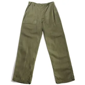 VINTAGE US ARMY UTILITY OG-107 SATEEN TROUSERS PANTS 1970'S SIZE 30X30