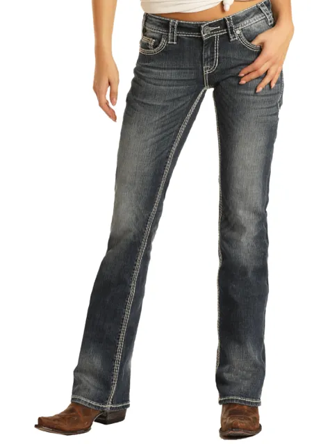 W7_9516 - Rock&Roll Denim Women's Riding Bootcut Jean