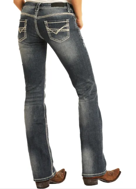 W7_9516 - Rock&Roll Denim Women's Riding Bootcut Jean