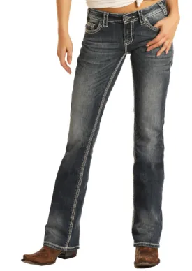 W7_9516 - Rock&Roll Denim Women's Riding Bootcut Jean