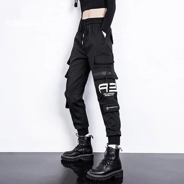 Women High Waist Cargo Pants