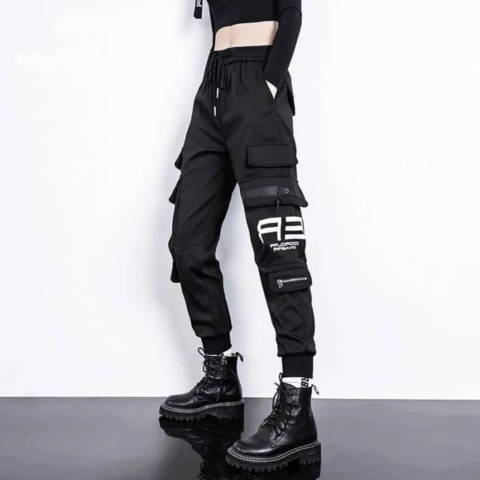 Women High Waist Cargo Pants